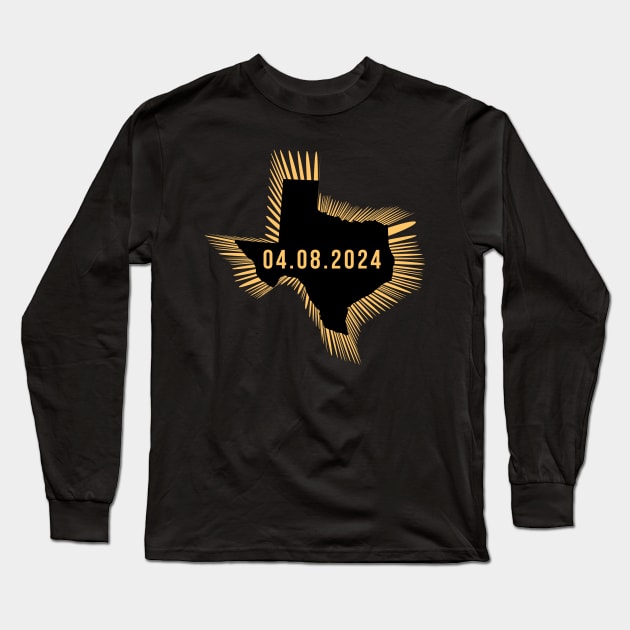 solar eclipse Texas Long Sleeve T-Shirt by Pharmacy Tech Gifts